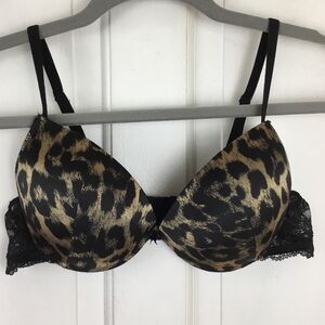 Lor mar Demi  Push Up Bra Animal Print 36B